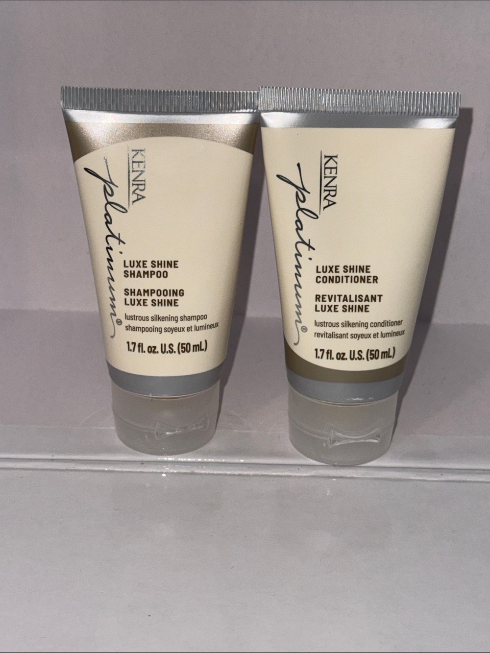 Kenra Platinum Luxe Shine Shampoo & Conditioner Set - Cream